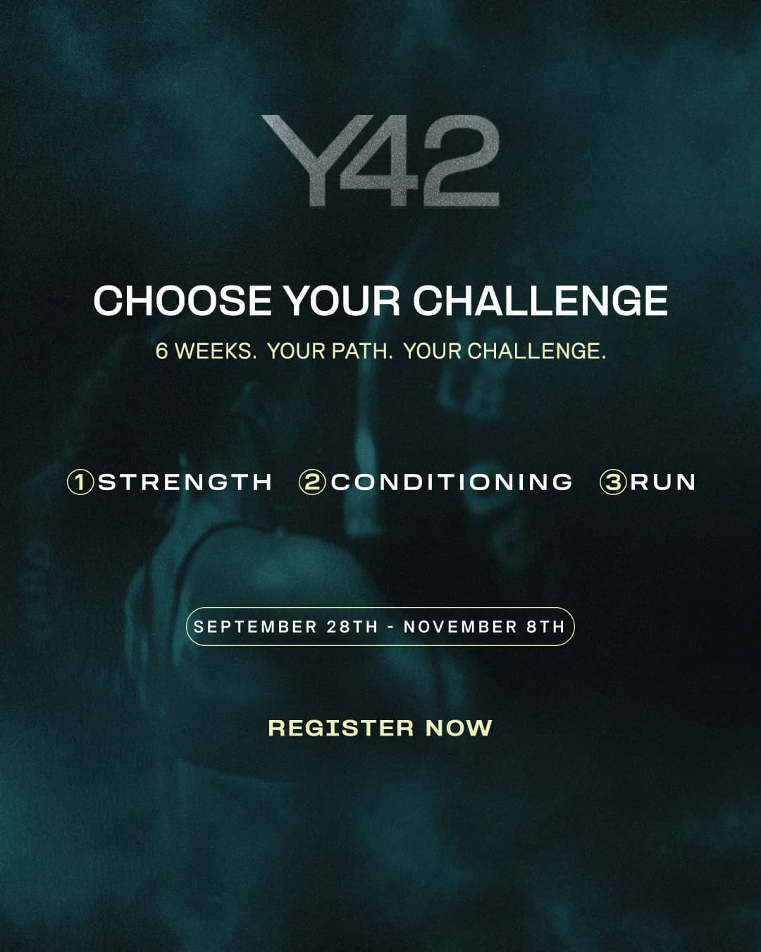 Y42 6-Week Fitness Challenge at The Yard Gym - choose your path: Strength, Conditioning, or Run